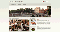 Desktop Screenshot of osteriapontesisto.com