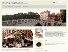 Tablet Screenshot of osteriapontesisto.com